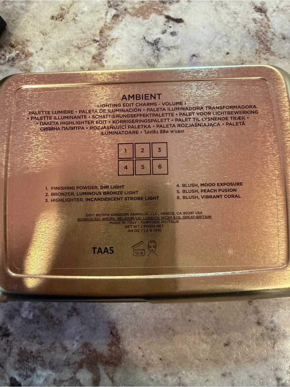Hourglass Cosmetics Ambient Lighting Volume I charms palette Store exclusive